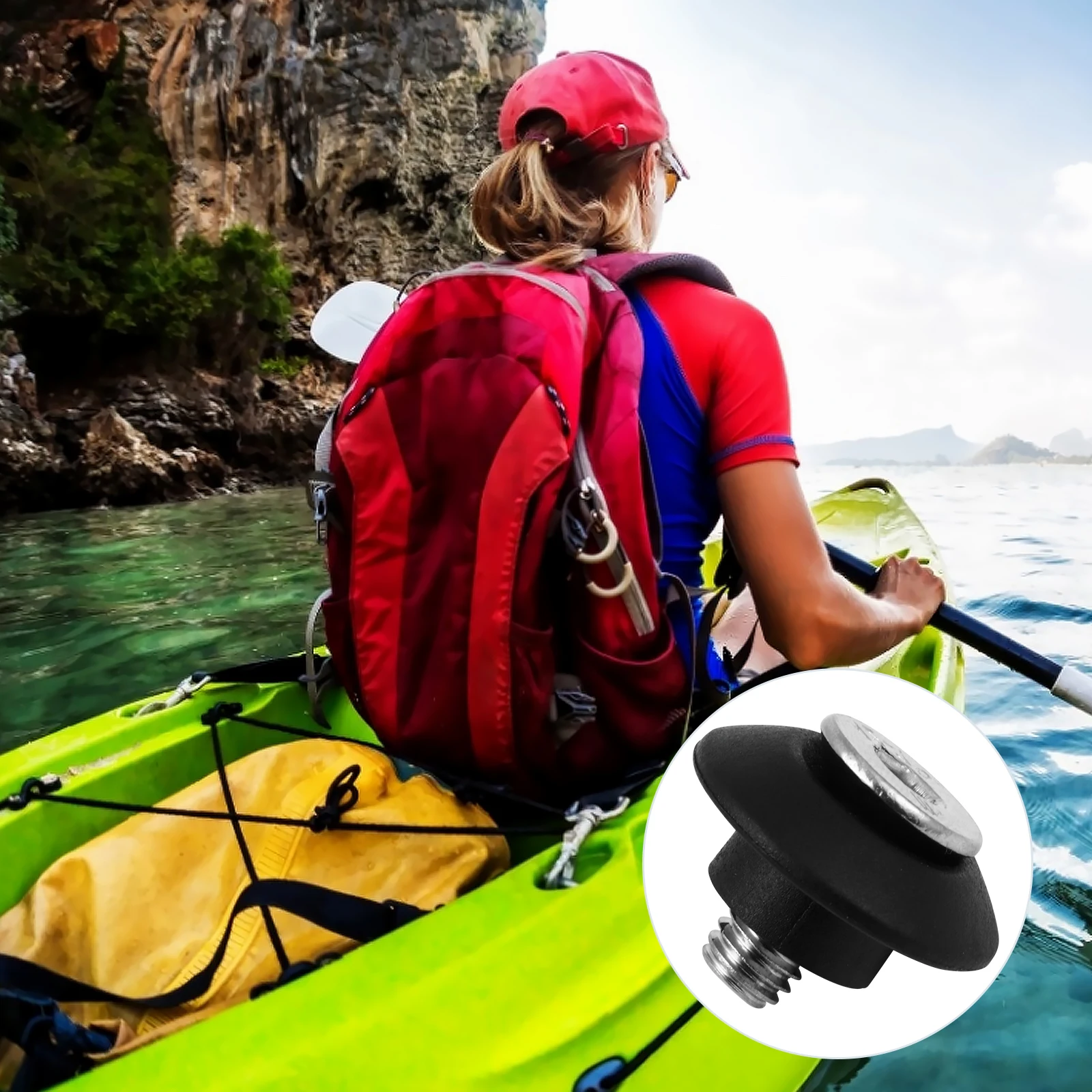 

10 Sets Elastic Rope Kayak Buckle Kayaks Outdoor Nylon Deck Rigging Kit Paddle Boat Accessories