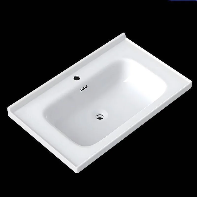 

Basin bathroom cabinet wash basin semi-embedded high temperature ceramic integrated surface single toilet washbasin