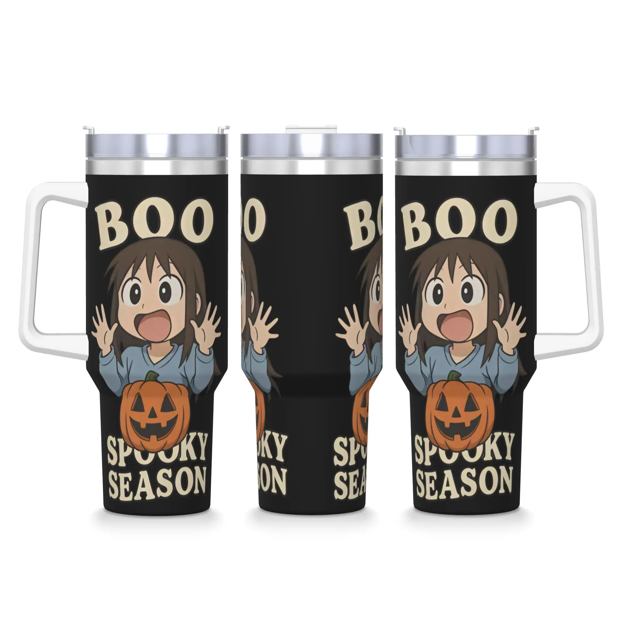 Azumanga Daioh Character Stainless Steel Tumbler  Camping Mugs Cup 40oz Coffee Mug Leakproof Hot Drinks Milk Tea Water Bottle