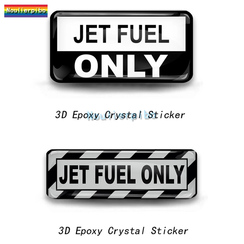 

3D Stereo Epoxy Car Sticker Jet Fuel Only Die Cut Dome PVC Car Bumper Window Trunk Mirror Headlight Cover Vinyl Decal