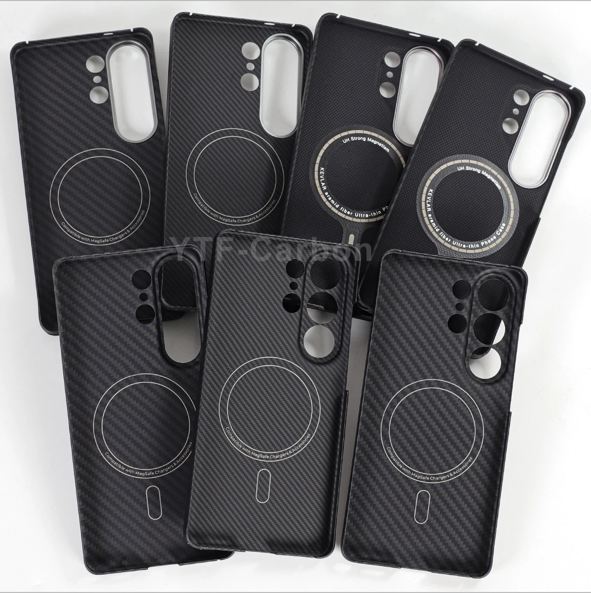 YTF-carbon Luxury Real Kevlar Case for Samsung Galaxy S26 Ultra/S26Plus/S26, Aramid Fiber Magnetic MagSafe Cover