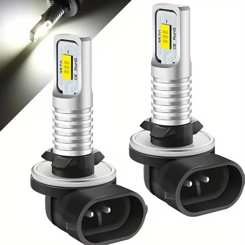2pcs 881 886 894 6000K White Yellow 3570 CSP LED Fog Driving DRL Lights Bulb Lamp for HYUNDAI for DODGE