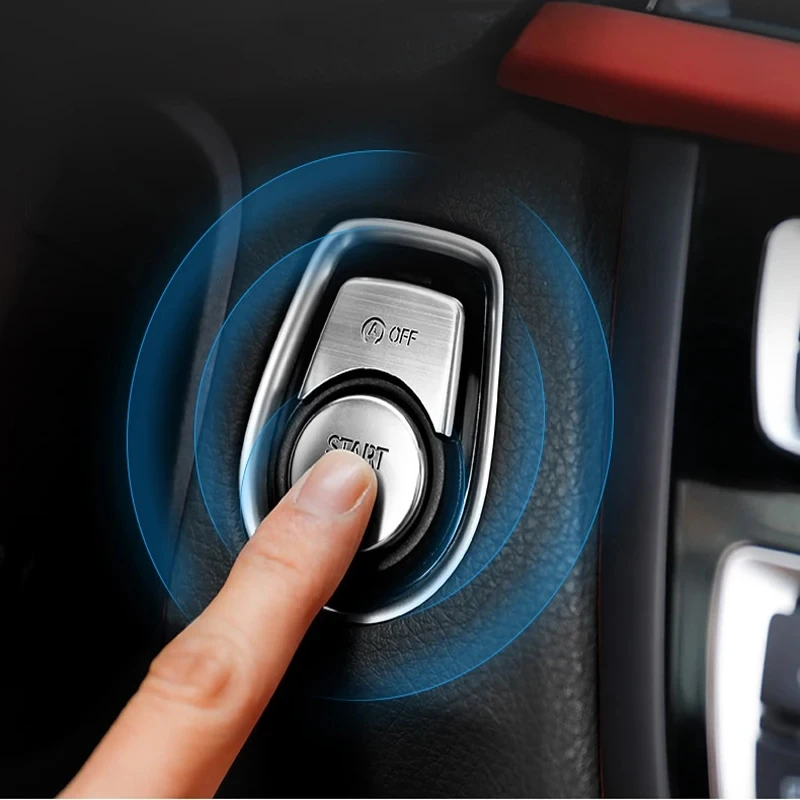 Car styling ENGINE START STOP switch button Cover Accessories For BMW F20 F21 F22 F30 F32 F34 F10 F07 F01 F48 F25 F26 F15 F16