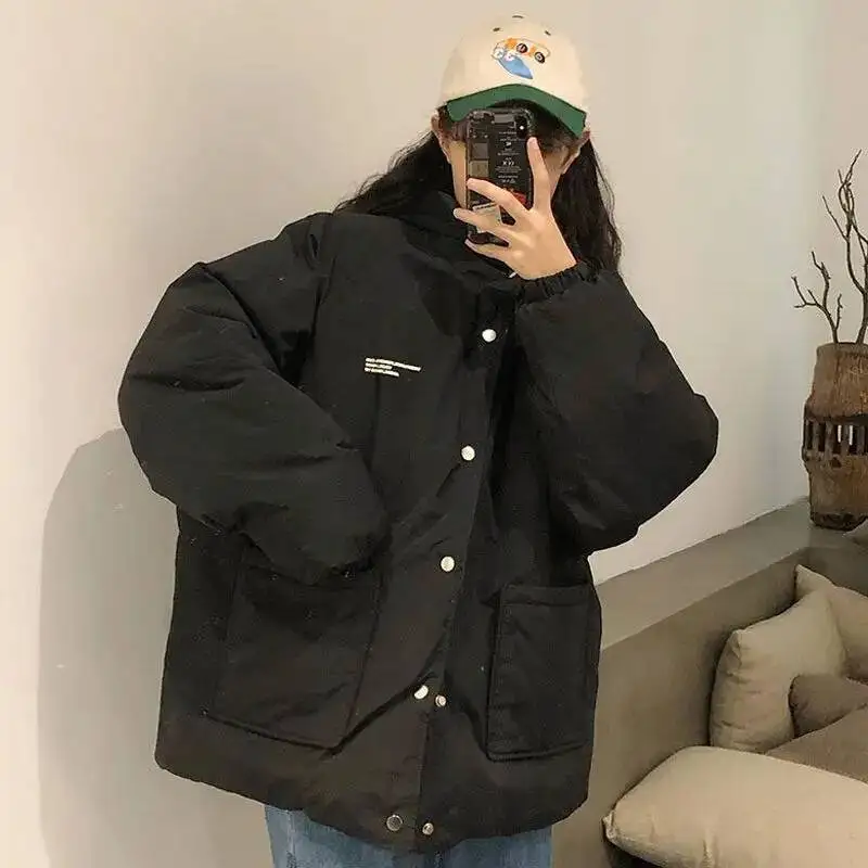 両面着用可能 ダウン レディース ゆったり 冬用コート パン型 小さいサイズ 綿入り