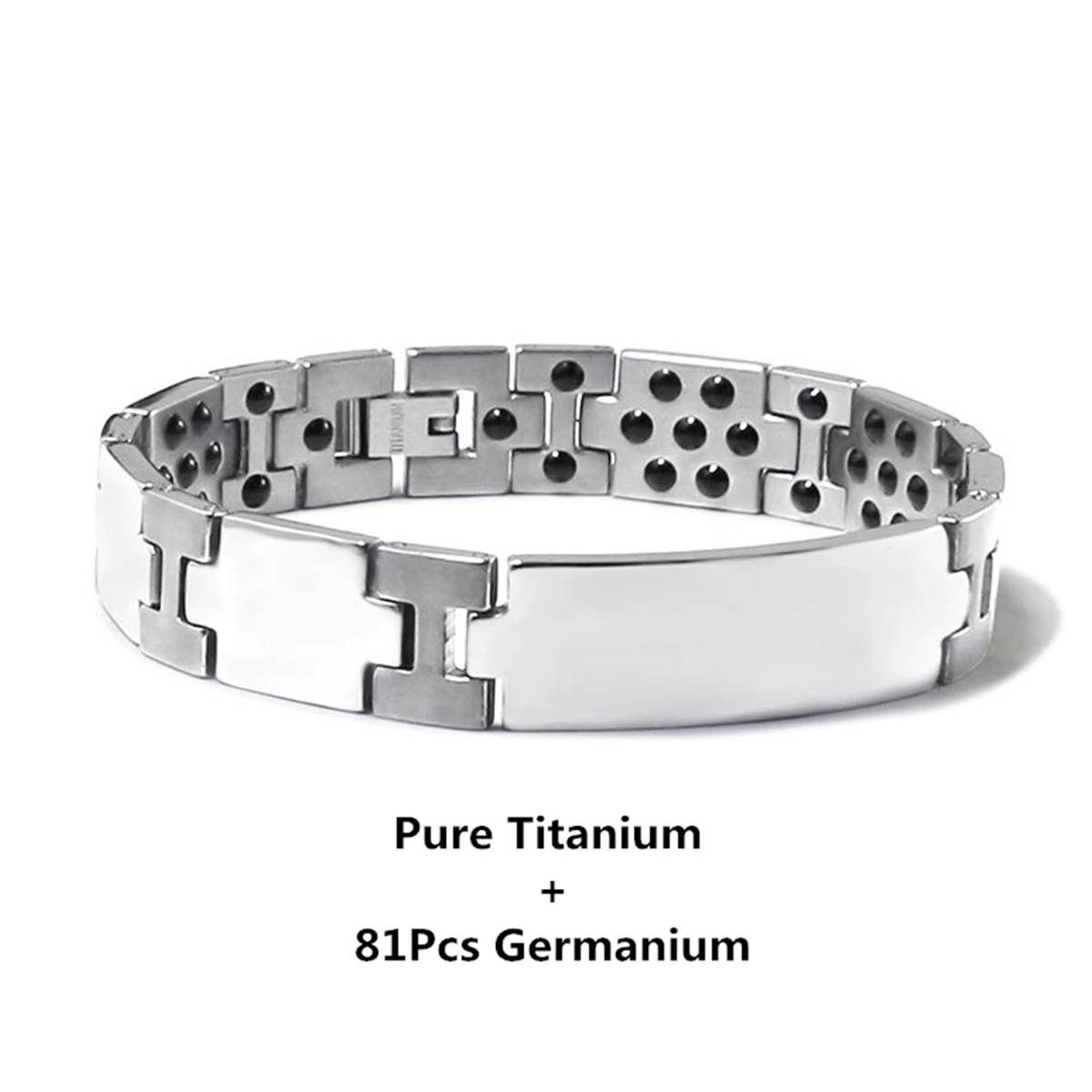 Pure Titanium Hematite Therapy Bracelet Tungsten Ceramic Blood Pressure Slimming Bracelet Weight Loss Bracelet