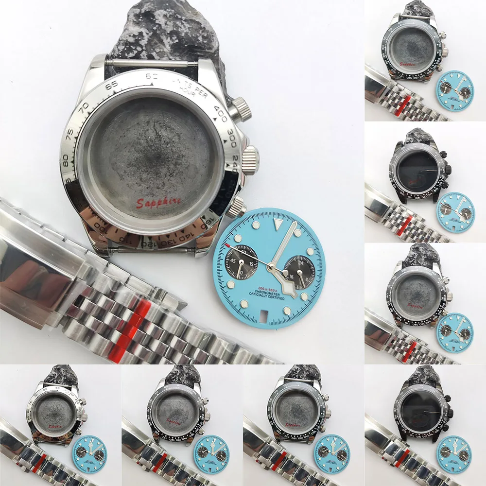 

Новый водонепроницаемый кварцевый хронограф Vk63 из нержавеющей стали 316L с сапфировым корпусом для браслета Oyster с ремешком 20 мм