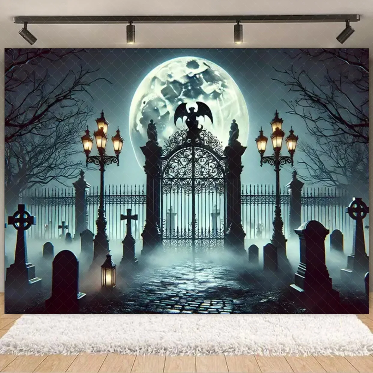 خمر هالوين القلعة جدار خلفية التصوير الفوتوغرافي صور حجر مقوس الباب والنوافذ تصميم استوديو الطرف الديكور الدعائم #2