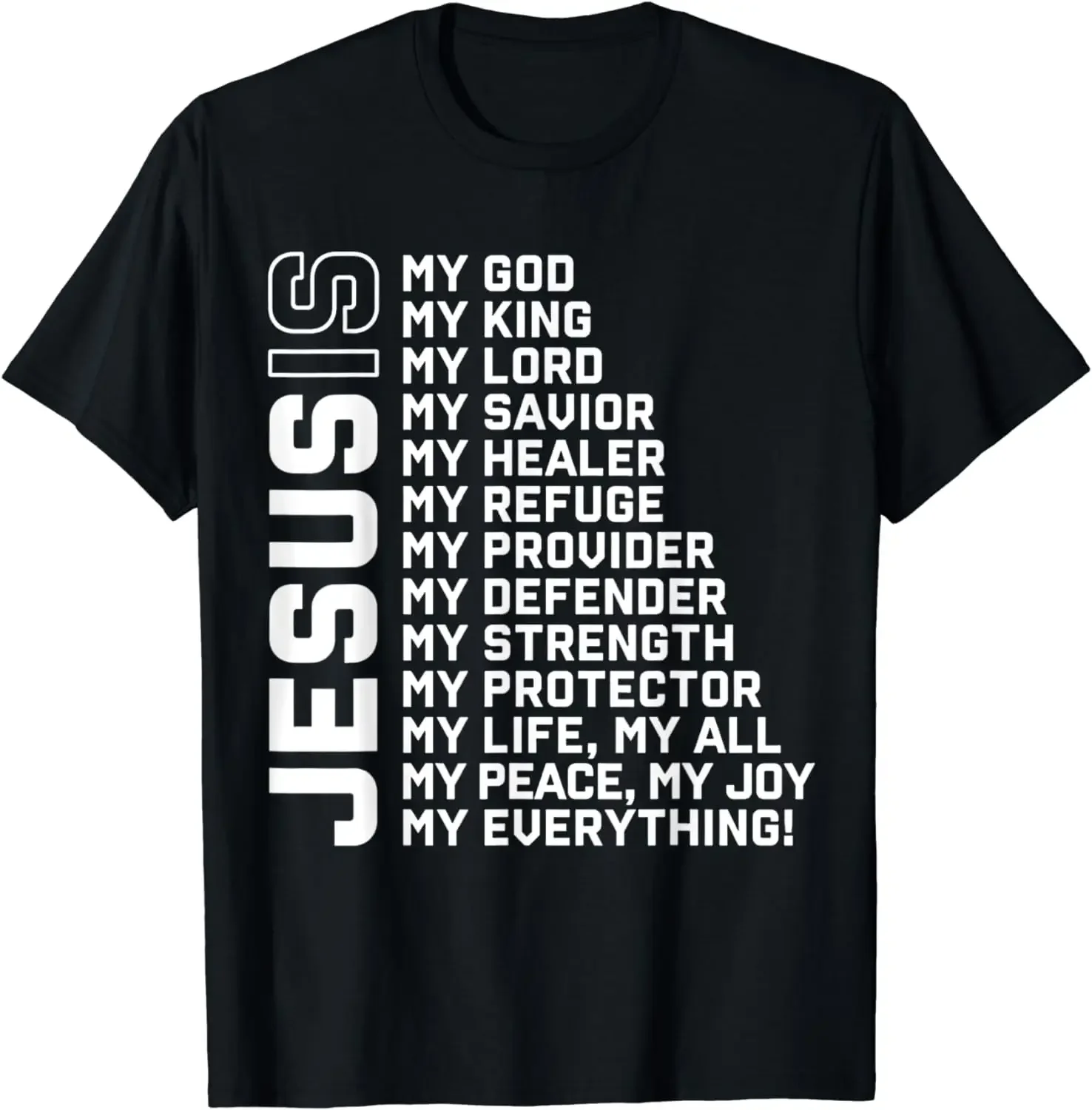 Jesus Is My God My King  Lord Savior Christian T-Shirt Funny Jesus Clothes  T Shirt for Men  Ropa Hombre 2024NEW