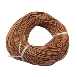 100m Cowhide Leather Cord Leather Jewelry Cord Peru, Size: about 2mm in Diameter, 100m/Bundle