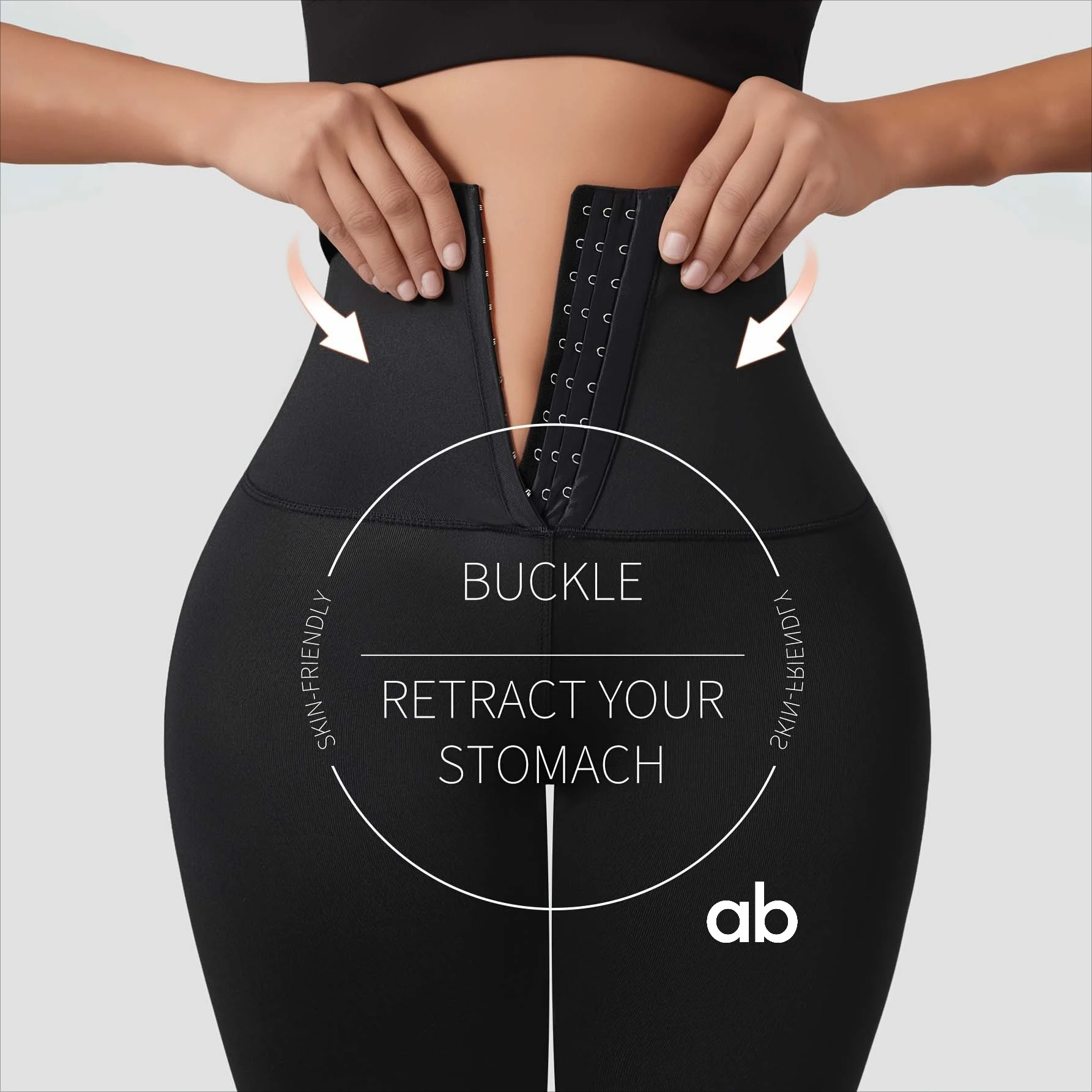 Women High Waist Tummy Control Butt Lifting Skinny Leggings Waist Button Sweat 9/10 Yoga Pants Fitness Shaping Sports Pants