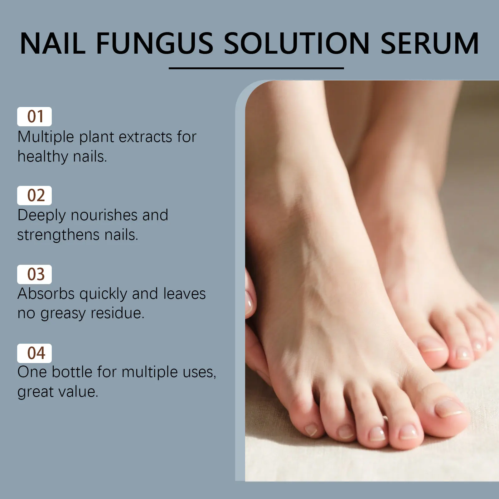 Stärkendes Nagelpflegeserum, nährt effektiv Pilz, stärkt spröde Nägel, spendet die Nageloberfläche