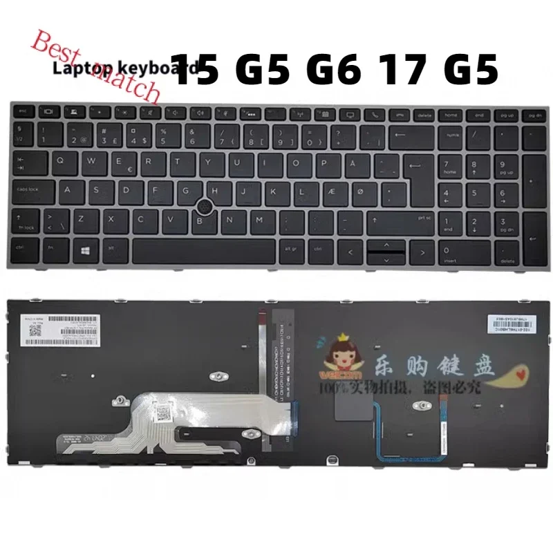 

US Backlit Laptop Keyboard for HP ZBOOK 15 G5 G6 17 G5 Mobile Workstati English backlight