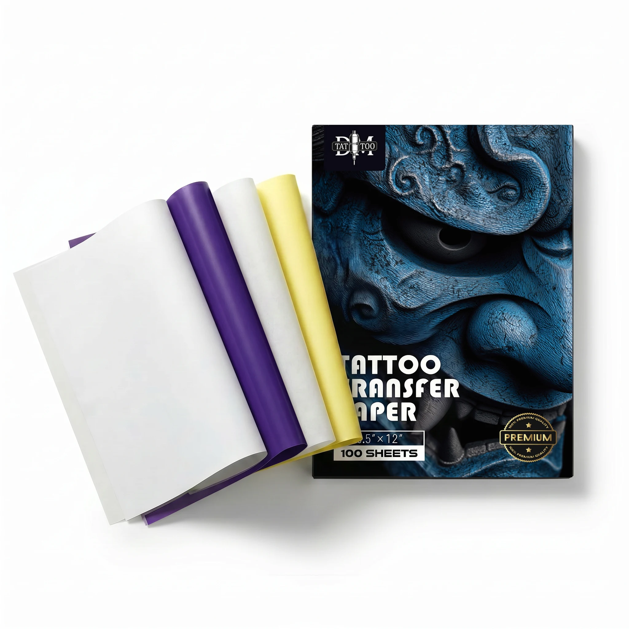 

DM 100/50/20PCS Tattoo Transfer Paper 4 Layers A4 Size Free Hand Thermal Copier Stencil Paper for Tattoo Transfer Machine