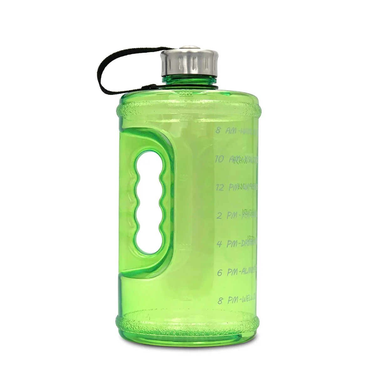 2.2l Sports Water Bottle with Time Mark Outdoor Camping Water Bottle Hiking Backpack Fitness Training Sports Mountaineering Bott