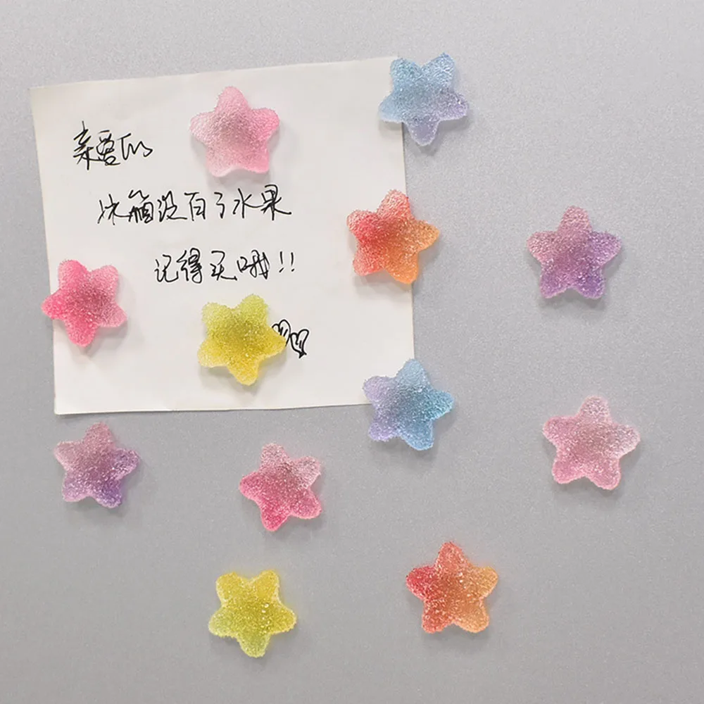 10PCS Herz Stern Form Kühlschrank Magnet Mix Farben Nachricht Bord Magnetische Kühlschrank Aufkleber Home Küche Dekoration Zubehör