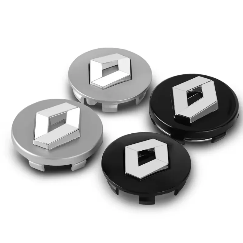 Centre de roue de voiture, 4 pièces, 57mm 60mm, capuchons de moyeu, couvercle de jante, emblème pour Renault Megane 2 3 Captur Twingo Clio Koleos Talisman Scenic