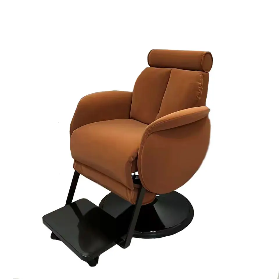 Luxury Synthetic Leather Barber Chair the Color Can Be Customized Sofa Barber Chair Hot Sale in Beauty Shop