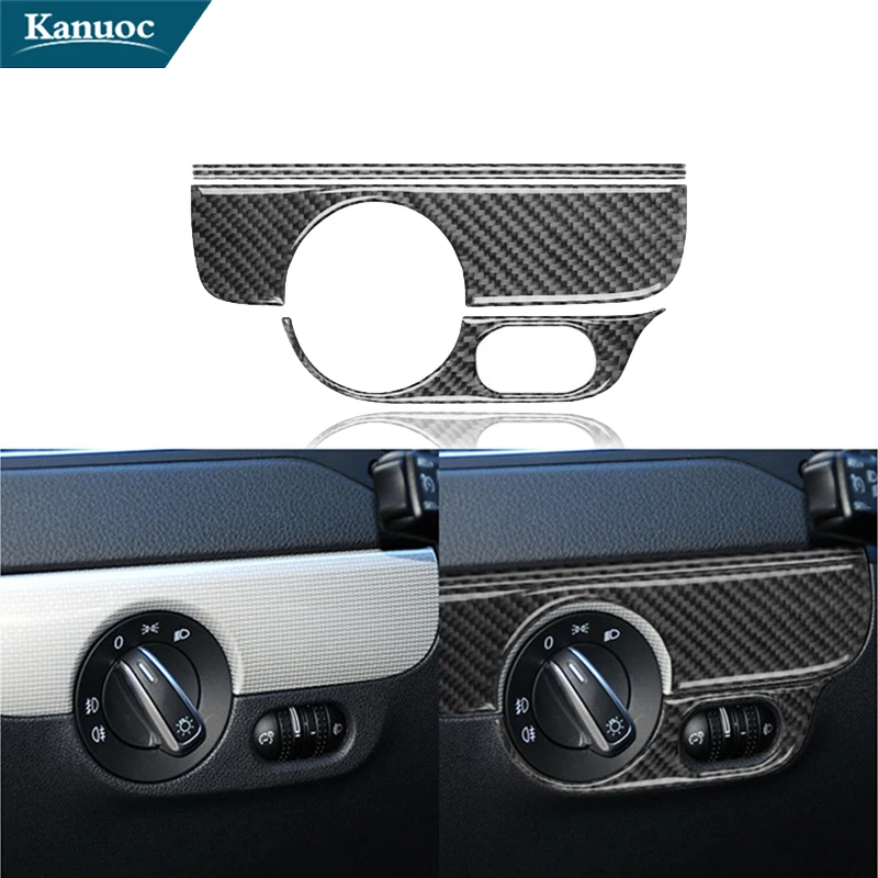 

Lighting Control Decorative Stickers For Volkswagen Jetta 2011 2012 2013 2014 Carbon Fiber Car Interior Styling Accessories
