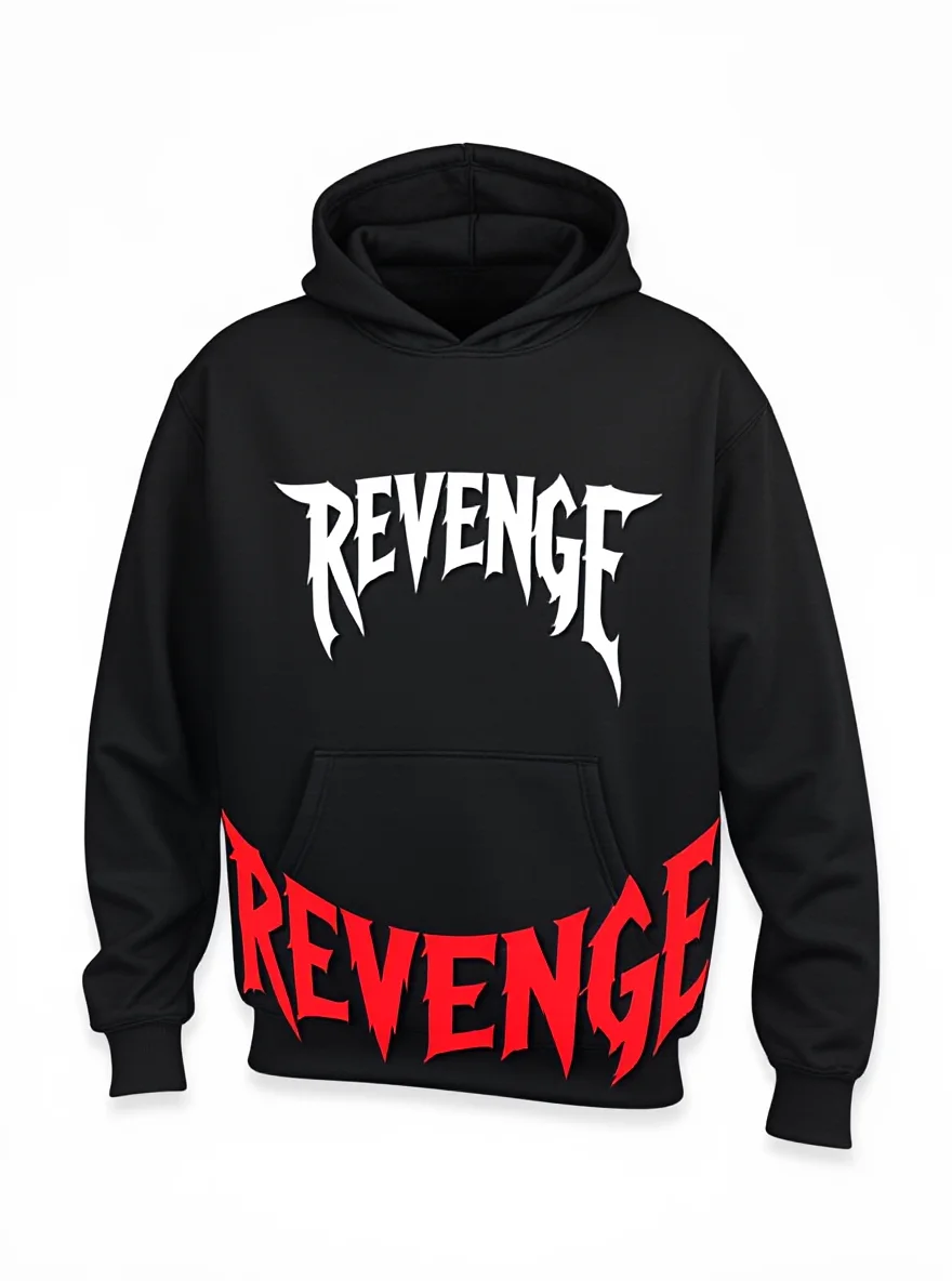 Revenge Sudadera con capucha unisex, 250 g, estilo hip hop, lavable a máquina, S-XXL, regalo para todas las estaciones