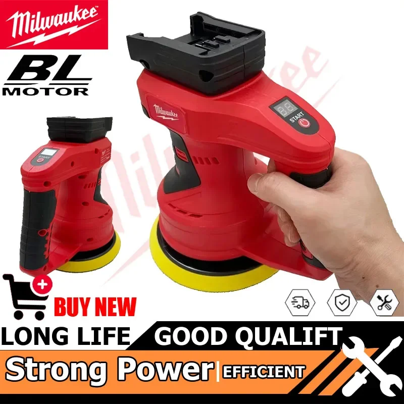 

Инструмент Milwaukee, беспроводной полировщик автомобиля, 8 передач, бесщеточный электрический полировальный станок, вощение, шлифовка, уплотнение, мощность для батареи 18 В