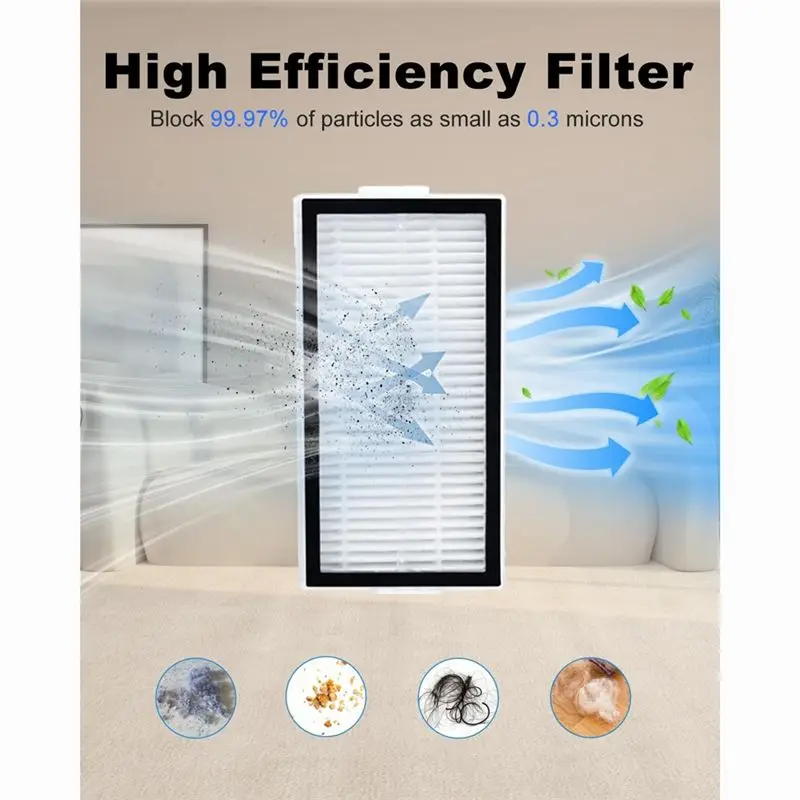 【Great Sale】Replacement Parts For Roborock Saros 10R Robot Vacuum Cleaner Accessory Set Main Side Brush HEPA Filters Mop Pads