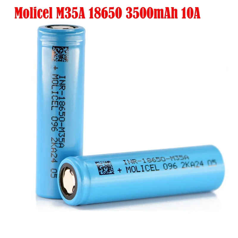 10pcs/lot Molicel 18650 M35A 3500mah Battery 10A Current Discharge 3.6V INR18650 Rechargeable Batteries Li-ion Cells