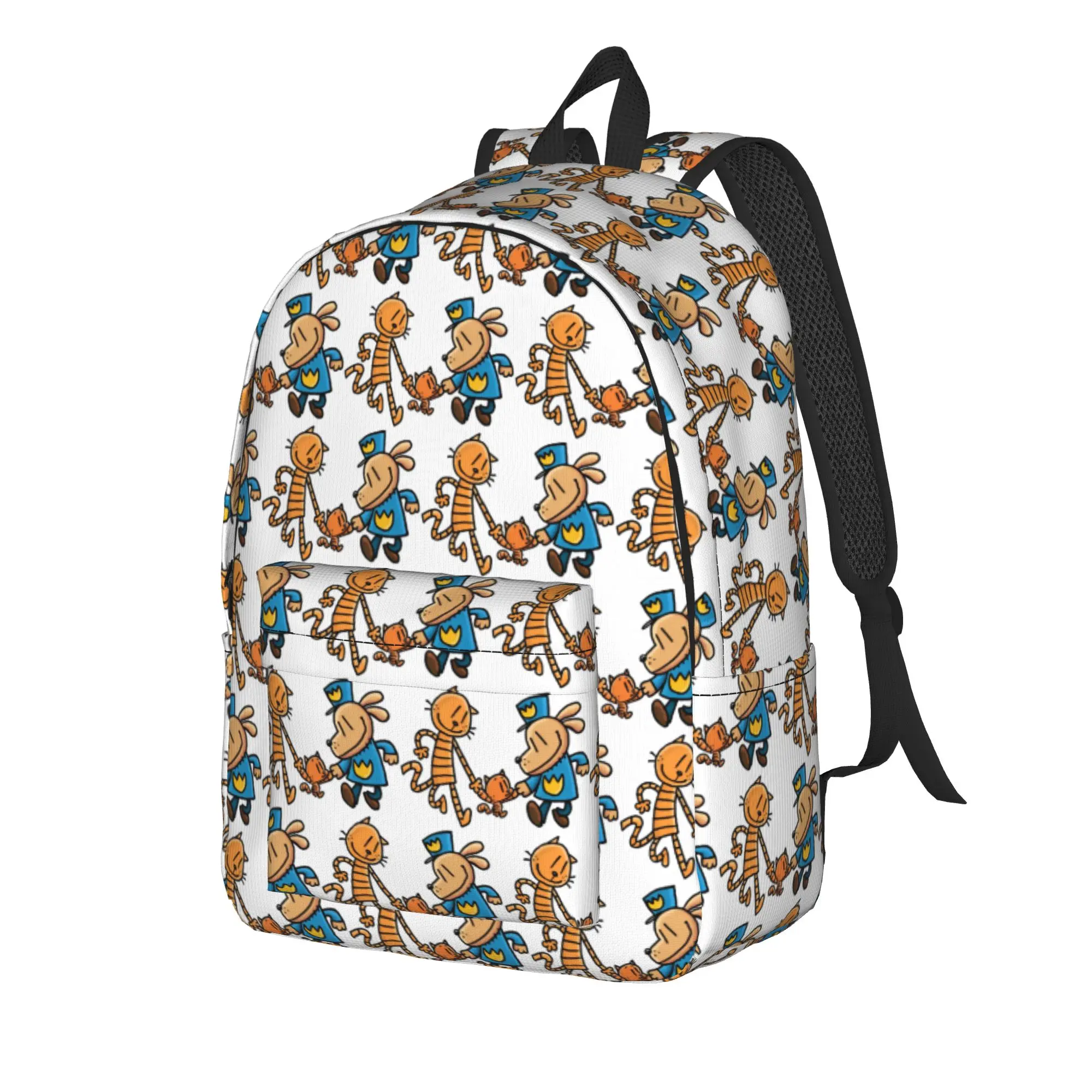 Dogmans Movie Comic Teenage Backpack Lightweight High School Business Cartoon Animals Daypack for Men Women Laptop Canvas Bags