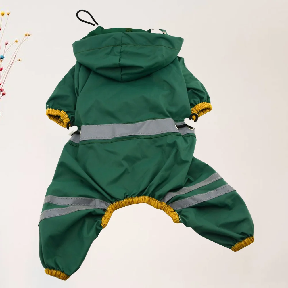 

PVC Dog Raincoat Dark Green Xxl Breathable Waterproof Lightweight Durable Pet Rain Coat Small Medium Dogs Pet Rain Slicker