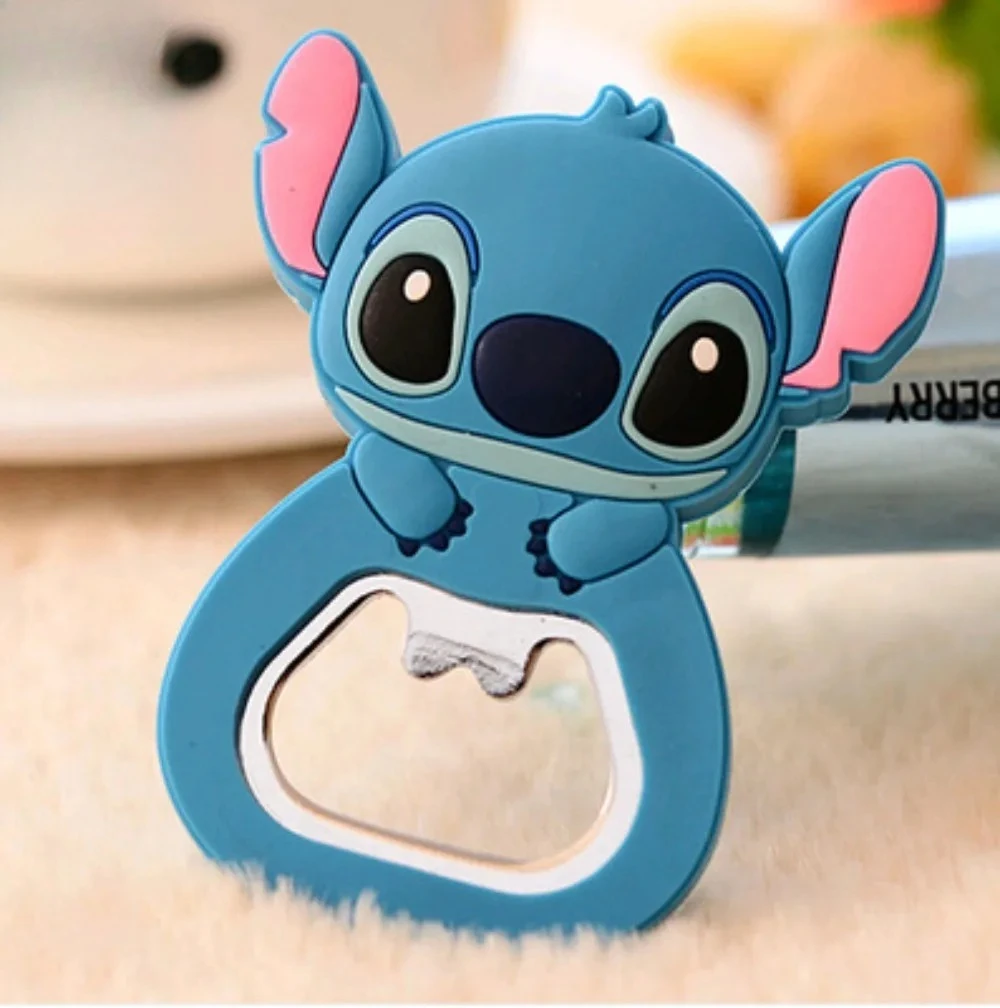 

Disney Kawaii Stitch Bottle Opener Lilo & Stitch Cartoon Bottle Opener Multifunctional Beer Bottle Opener Fridge Stickers