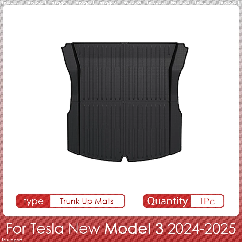 Für Tesla Modell 3 Highland 2025, Zubehör, Fußmatten, Cargo-Liner, wasserdicht, rutschfest, Kofferraummatte, TPE-Pads für Tesla, neues Modell 3 – Detail 7