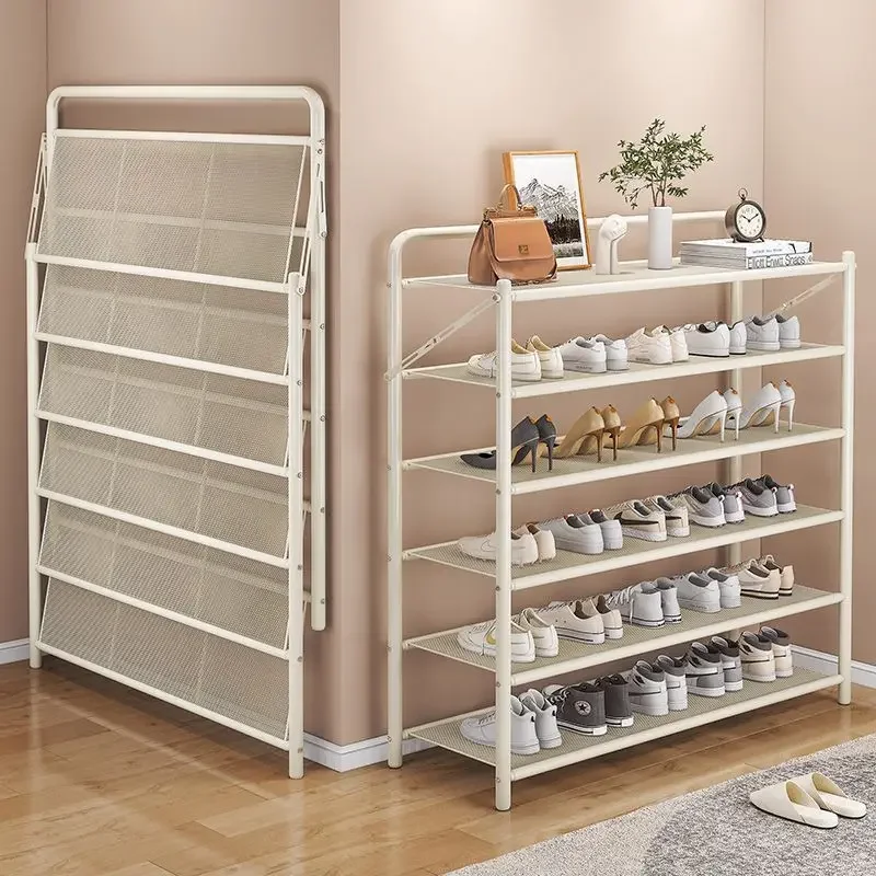 

New model Multi-layer folding shoe rack installation-free shoe rack household storage shoe cabinet new shoe storage artifact