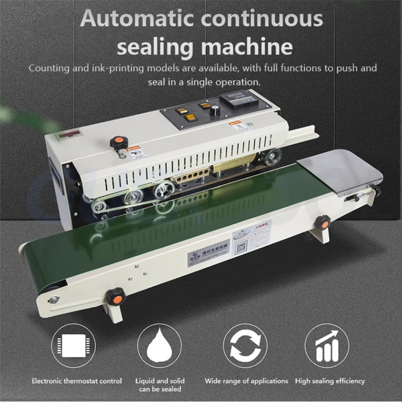 Commercial Fully Automatic Sealing Machine For Coffe Packaging Bags Food Bags Aluminum Foil Heat Sealing Plastic Sealing Machine