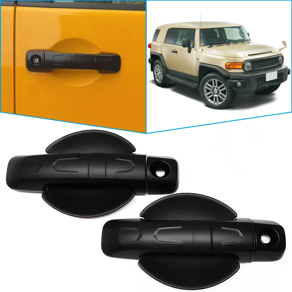 For Toyota FJ Cruiser 2007-2018 2019 2020 2021 2022 Exterior Doors Gate Handle Panel Cover Trim Frame Sticker Accessories