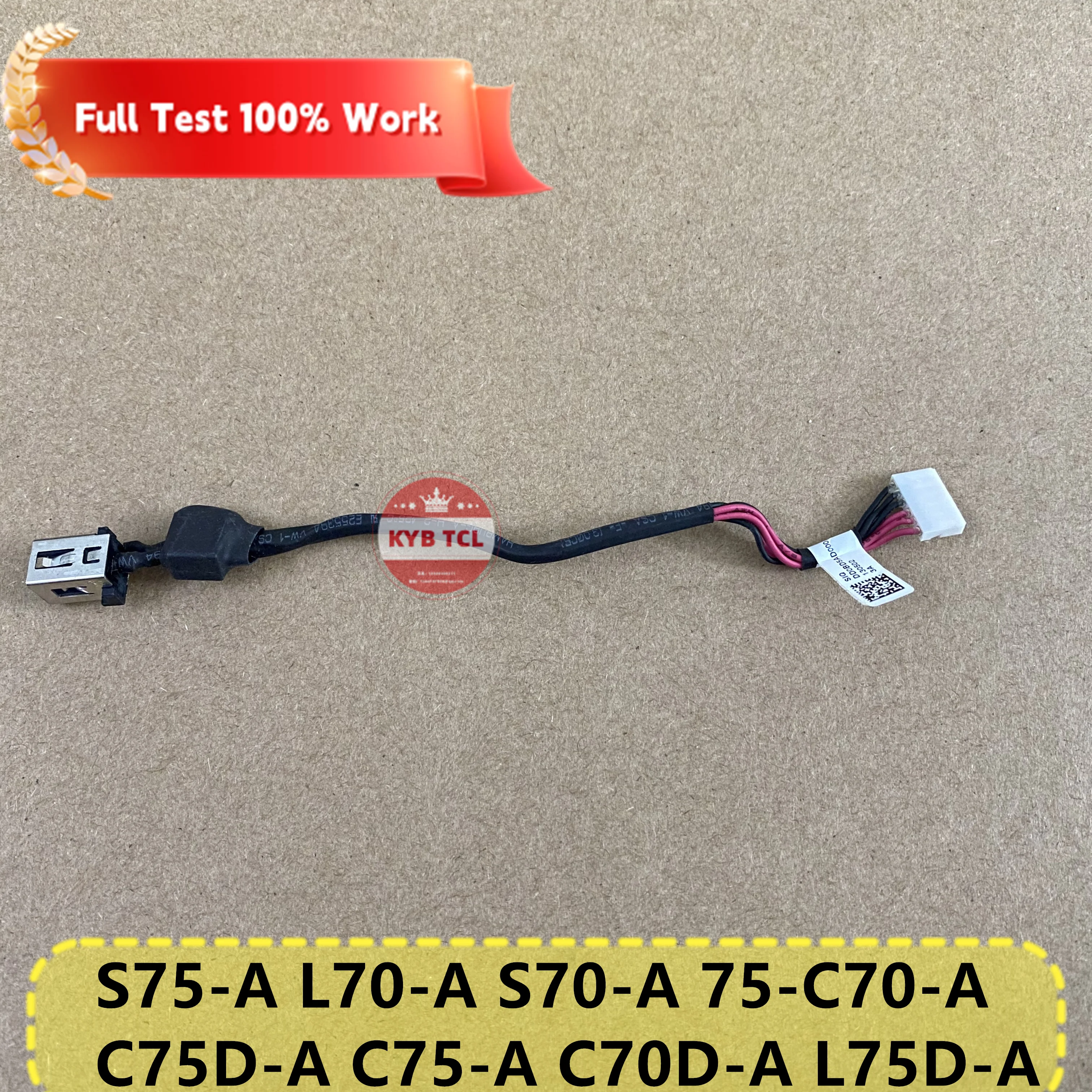 Notebook Genuine Laptop DC IN Power Jack W Cable DC301015G00 For Toshiba Satellite S75-A L70-A 75-C70-A C75D-A C75-A DD0BD5AD000