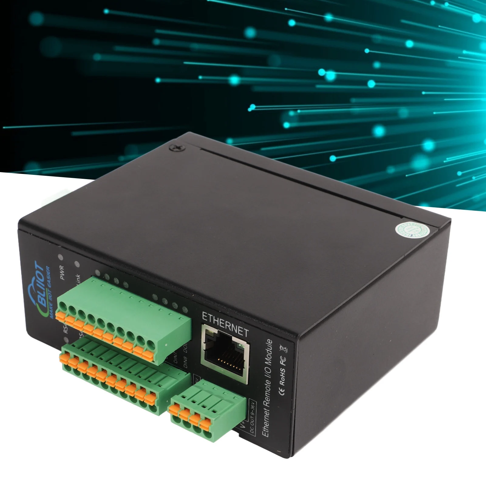 

Ethernet Remote IO Module Convenient Maintenance Anti Reverse Connecting for Modbus To Module for Humidity Data Collection