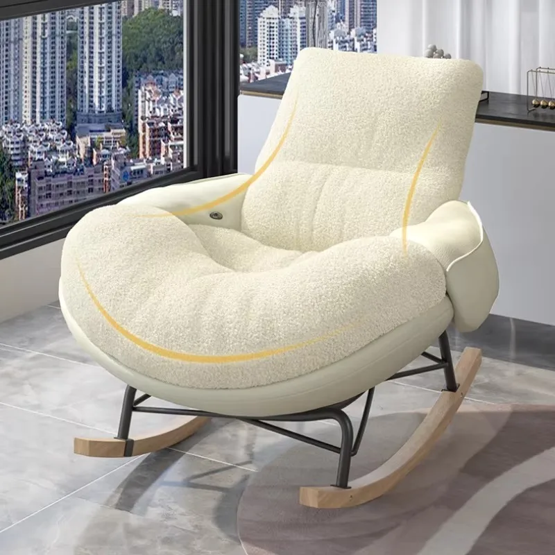 

Comfort Style Chair Lounge Outdoor Modern Recliner Rocking Chair Living Room Comfy Bedroom Sedie Da Soggiorno Home Furniture