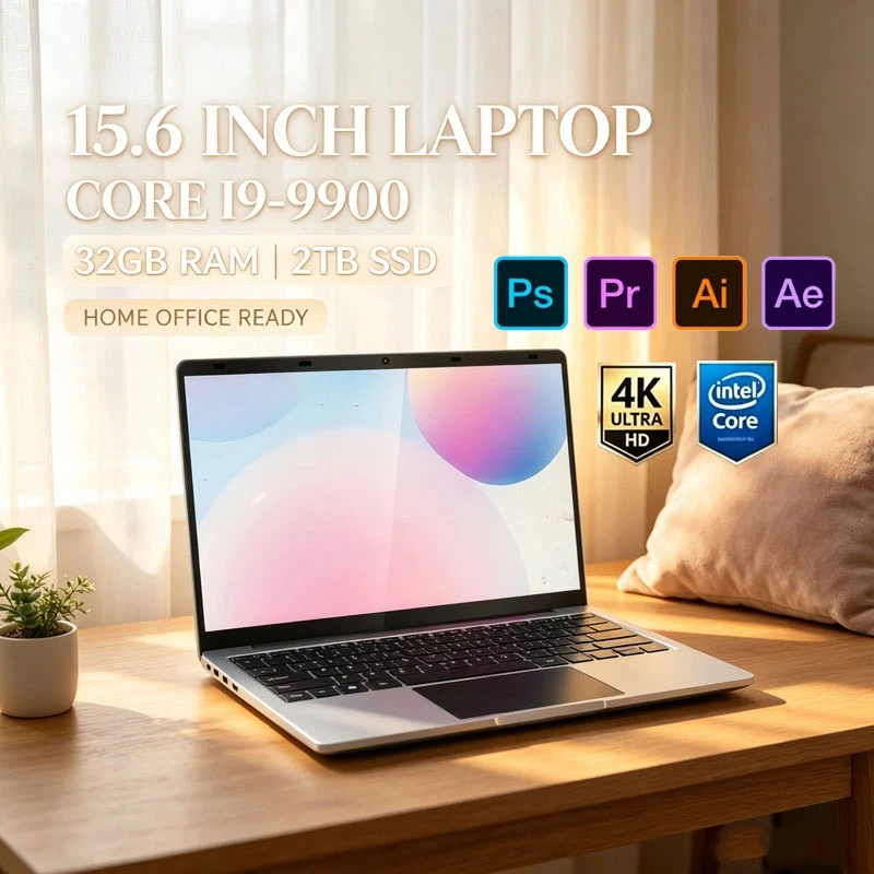 15.6" Gaming Laptop, Intel Core I9‑9900, Win11 Pro,16GB DDR4,1TB SSD,FHD 1080P,Great for Gaming,Design,Office&DailyStudy