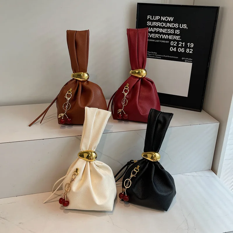 

2025 New Crinkle Top Handle Bag for Women, Textured Casual Shoulder Purse, Versatile Wrinkled Leather Tote, Chic & Practical​