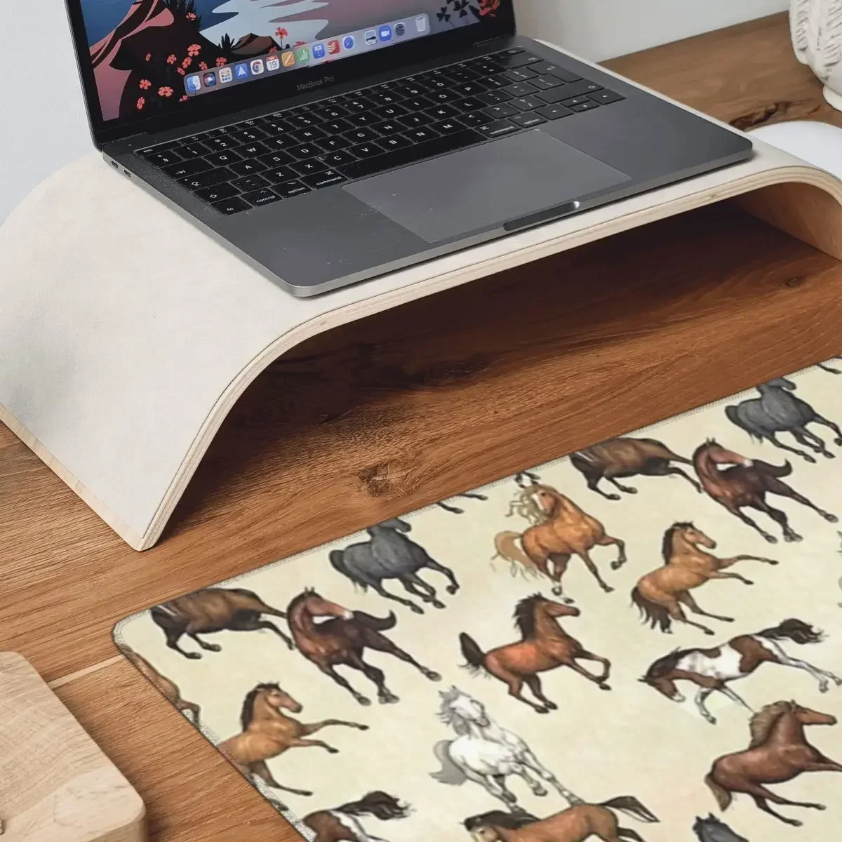 Pôr do sol cavalo padrão grande mouse pad teclado do computador mouse tapete gamer computador portátil tapete de mesa acessórios de escritório tapetes de mesa