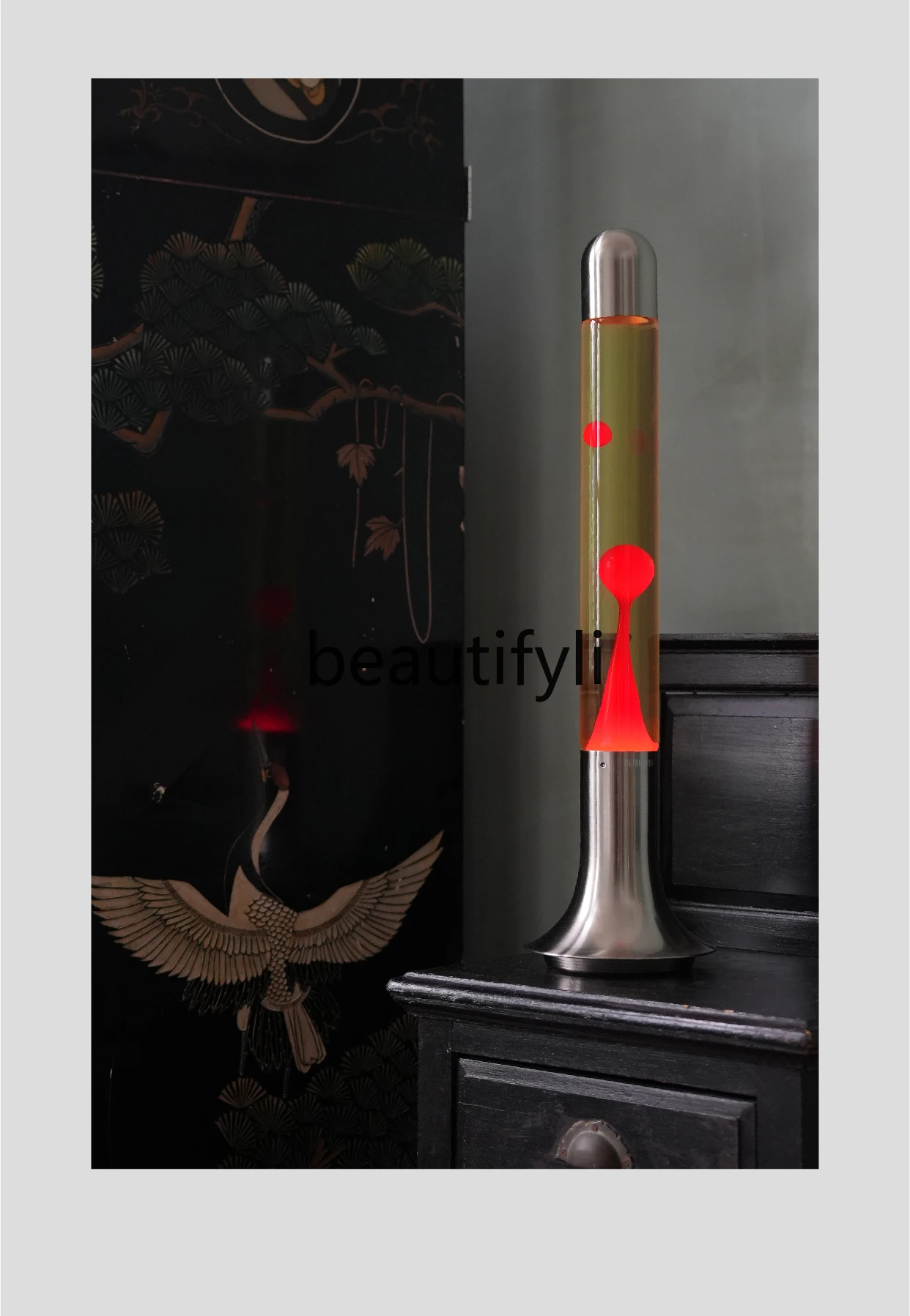 Space art installation interior decoration molten wax lava lamp floor lamp