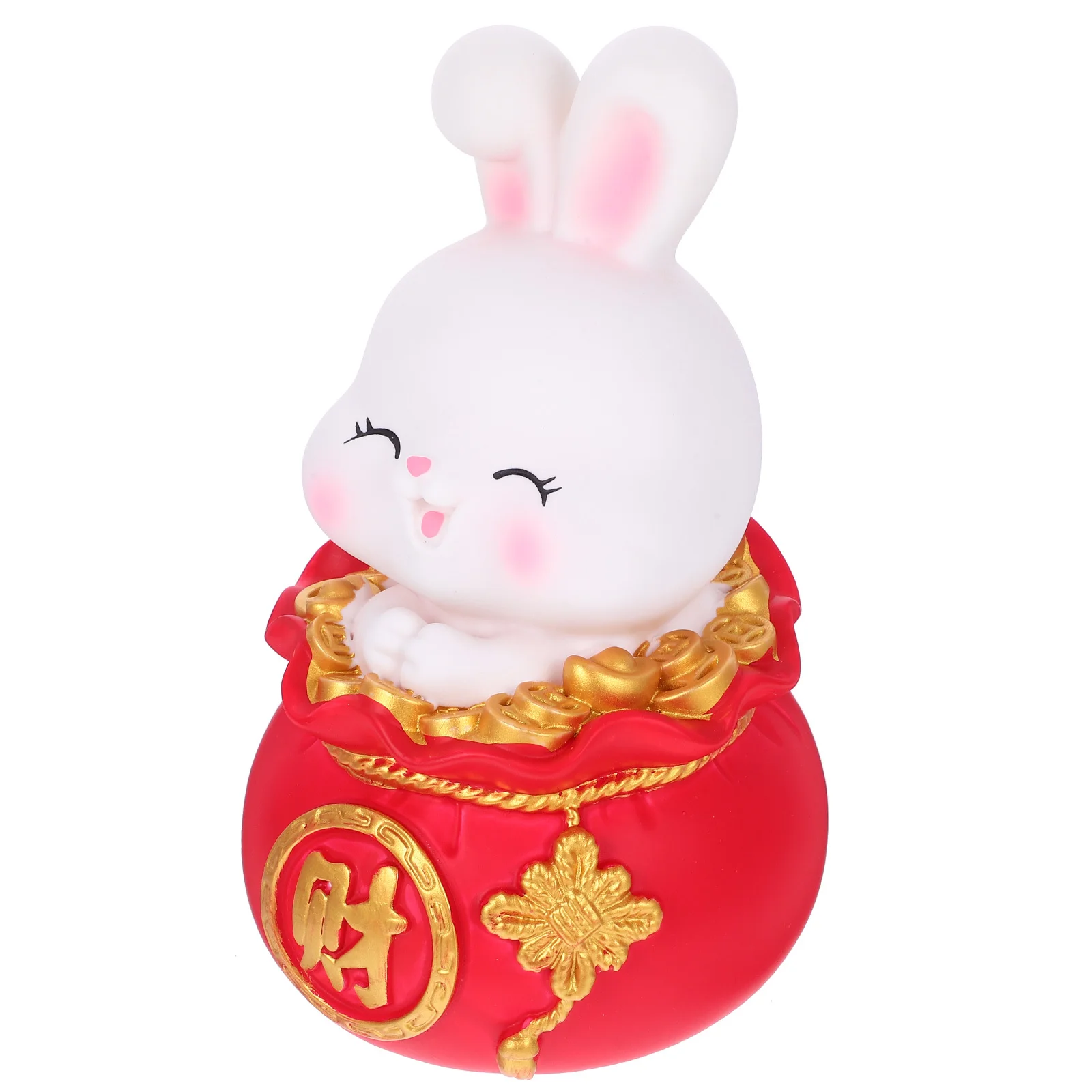 Cofrinho de coelho criativo, jarra de economia de moedas de vinil para crianças, grande capacidade, armazenamento de dinheiro, ornamento decorativo de quarto inquebrável
