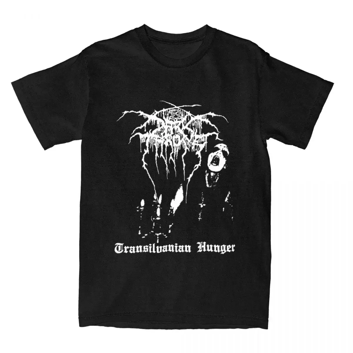 Funny Cotton Transilvanian Hunger T Shirts Top Tee Clothes Adult Men Women Black Metal Band Darkthrone Shirts Apparel harajuku