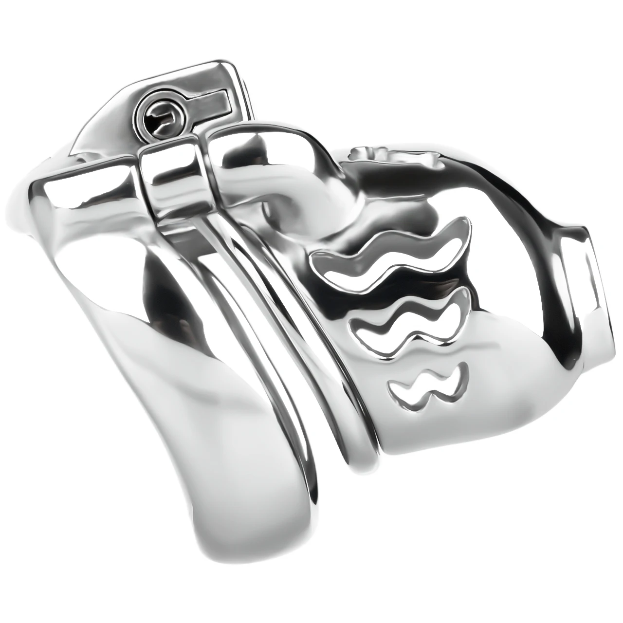 FRRK PA Gabbia di castità permanente con chiusura anti-caduta Anelli per il pene Maschile Anti-Cheat Blocco uretrale erotico Giocattoli adulti del sesso