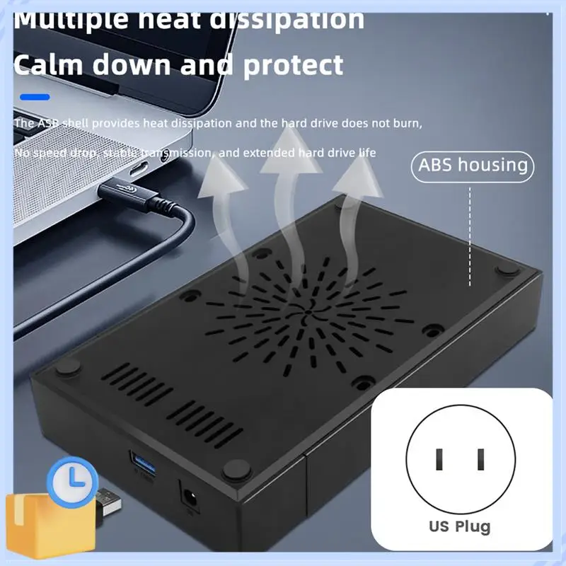 

Popular 3.5 Inch HDD Enclosure USB 3.0 To SATA Hard Drive Case SSD Enclosure External Solid State Hard Drive Disk Box-US Plug Du