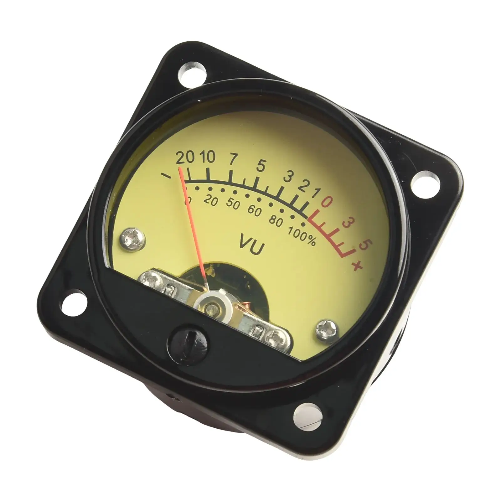 For Audio Testing Chassis Hole Diameter About 44.8mm Power Meter Backlight Meter ABS And Metal Material DC Current 500uA