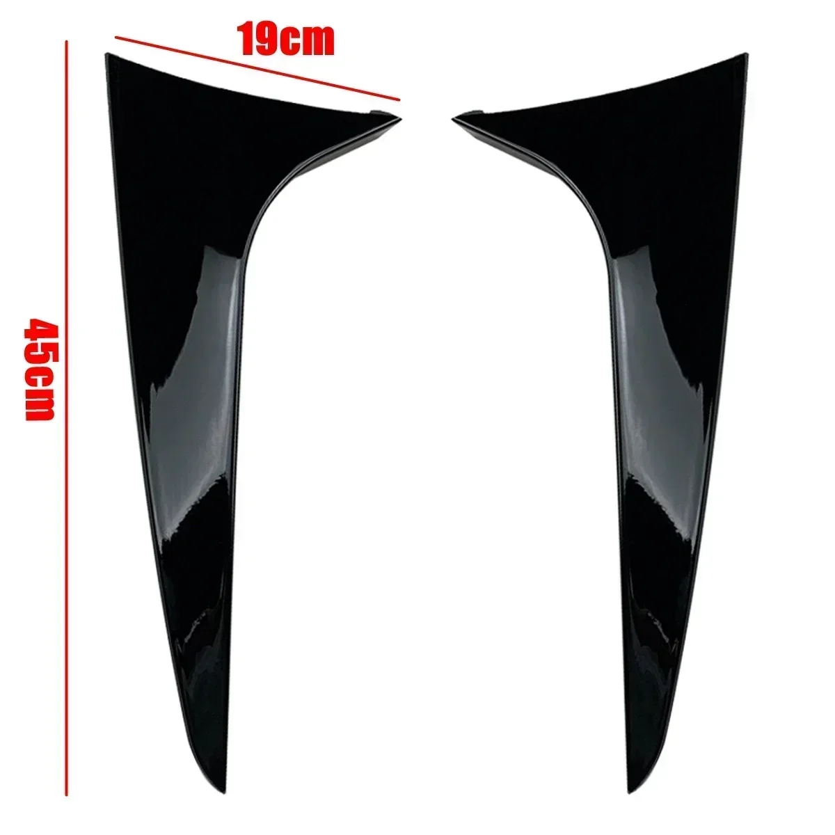 Pair Glossy Black Rear Window Side Spoiler Splitter For BMW 3 Series F31 Touring Wagon 2012 2013 2014 2015 2016 2017 2018