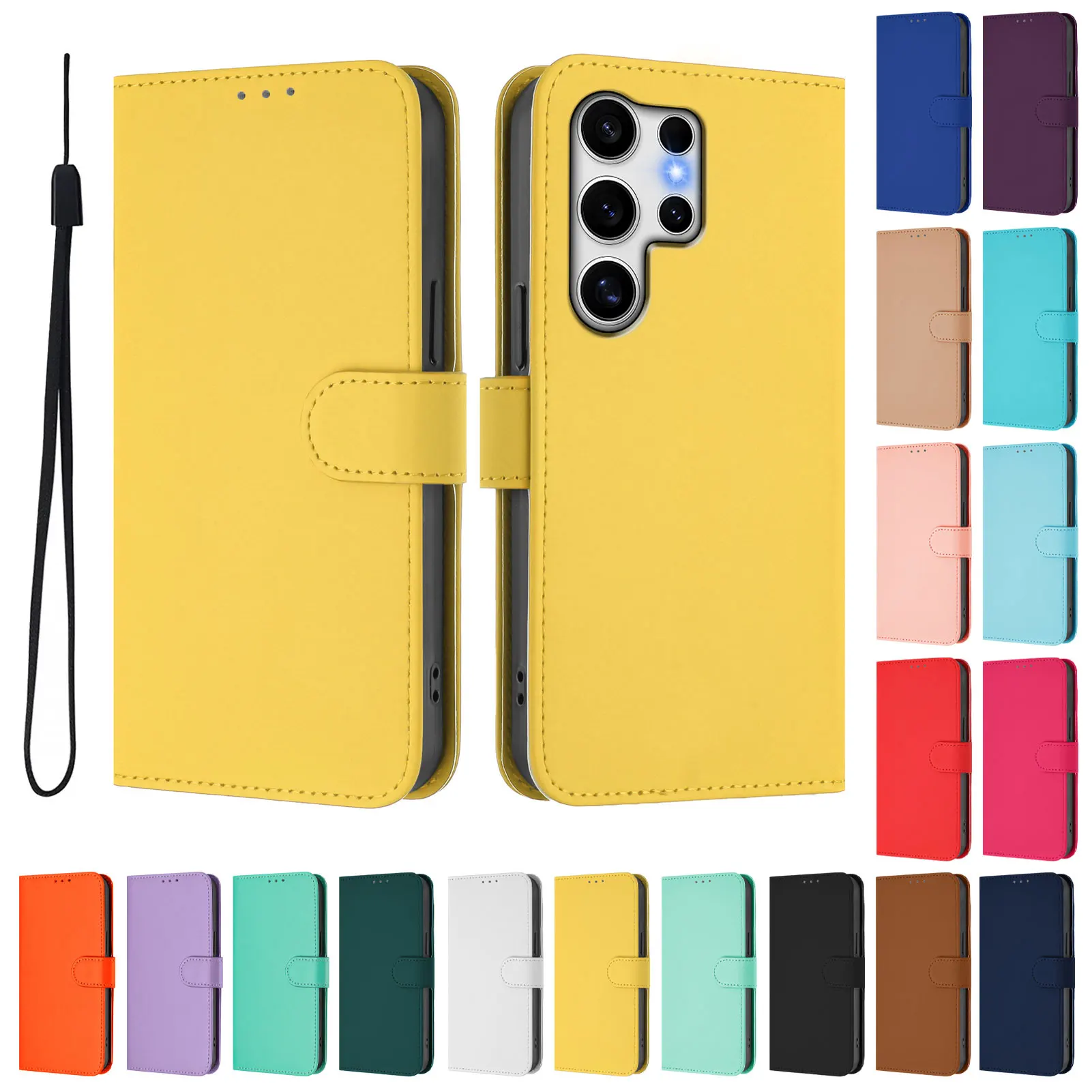 고급 가죽 지갑형 범퍼 케이스 이미지