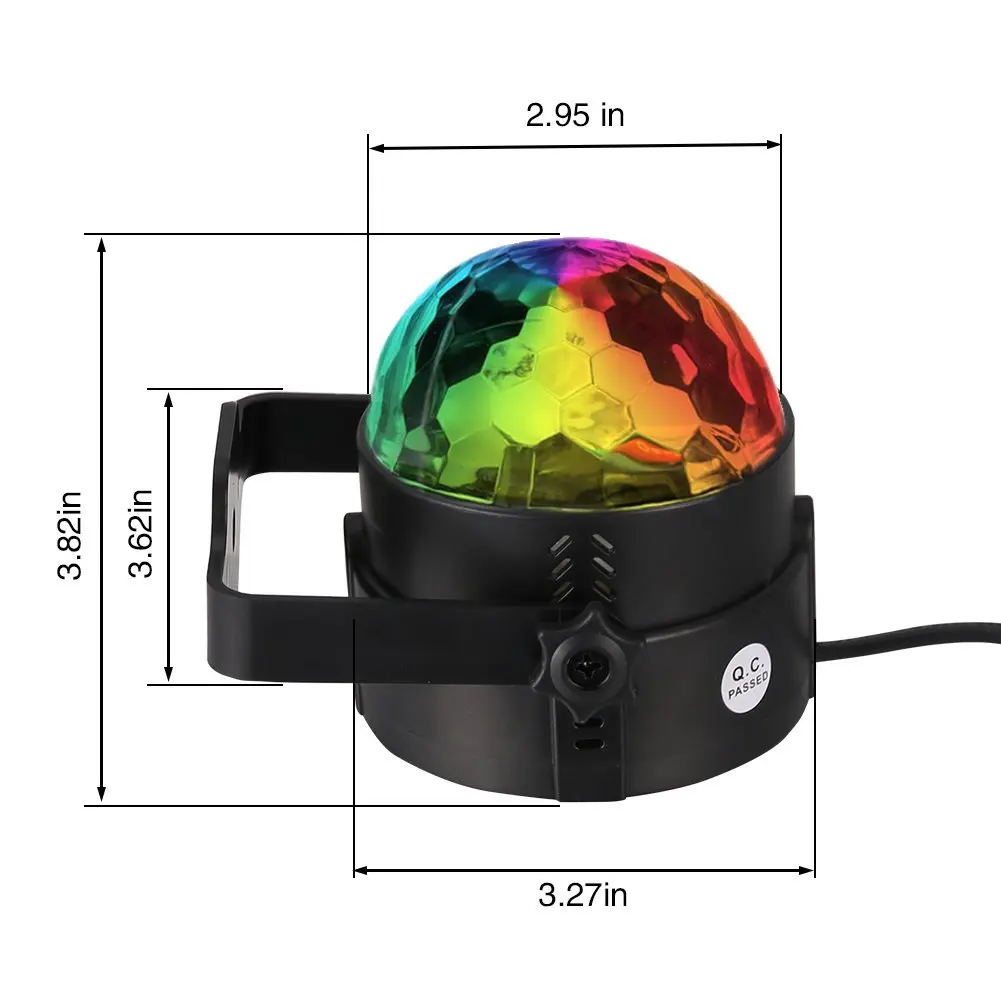Voice-activated Mini Small Crystal Magic Ball Lamp Crystal Magic Ball Basic Sound Activated Crystal Small Magic Ball Atmosphere