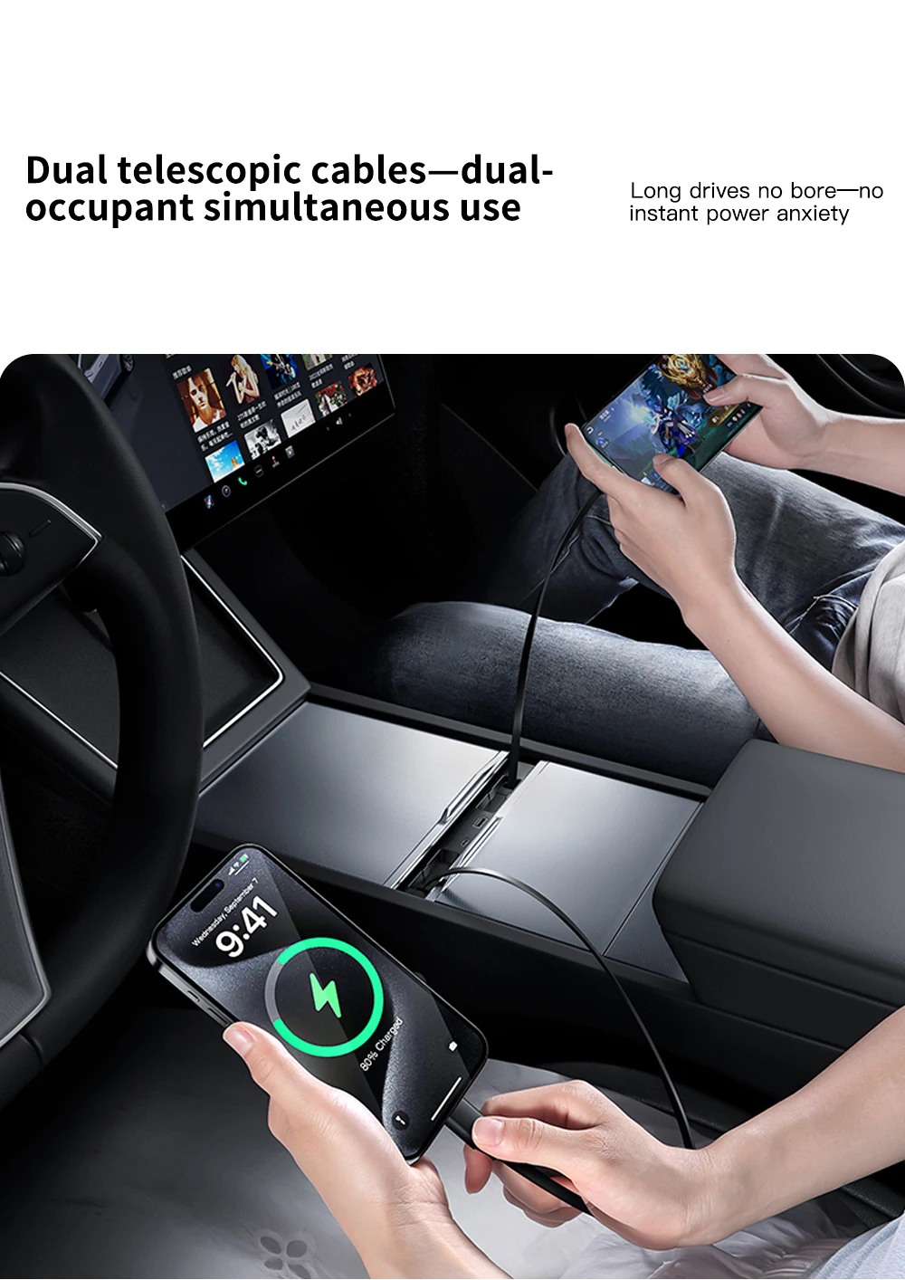 USB-Hub-Ladegerät für Tesla Model Y Juniper 2025-2026 & Model 3 Highland 2024-2026 Mittelkonsolen-Dockingstation Zubehör – Detail 13
