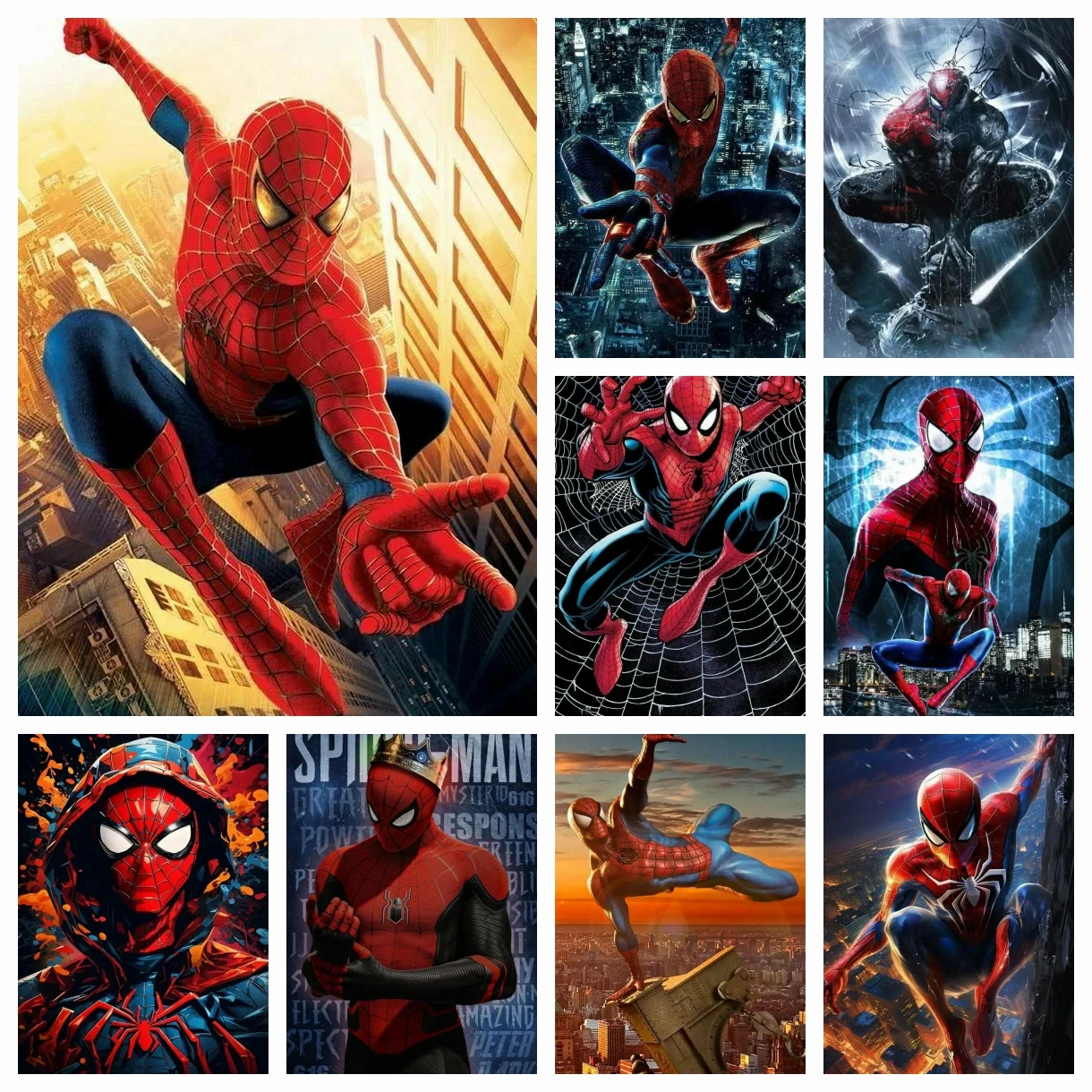Marvel Diamond Art Painting Kits Spiderman Superhero New 2025 Embroidery Mosaic Cross Stitch Home Decor Children's Gift Craft